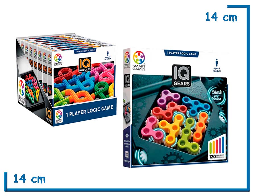 SMART GAMES IQ GEARS 1 PLAYER LOGIC GAME