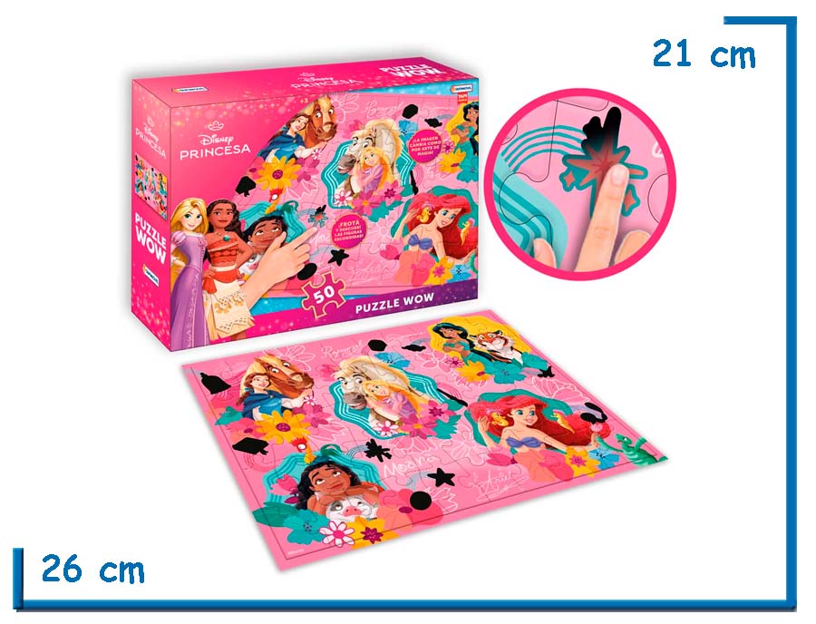 DISNEY PRINCESA PUZZLE WOW 50 PZS
