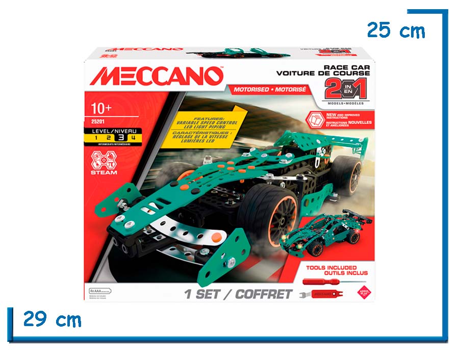 MECCANO RACECAR MOTORIZADO