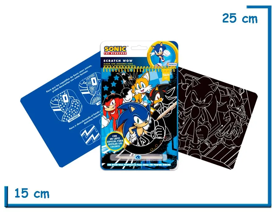 SONIC THE HEDGEHOG SCRATCH WOW! RASPA Y DESCUBRE