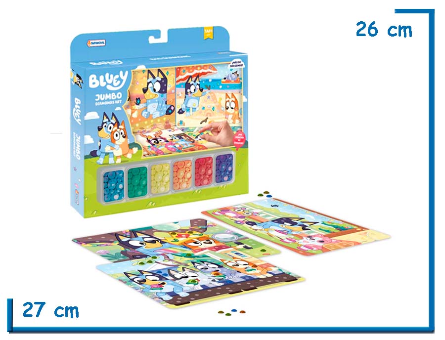 BLUEY JUMBO DIAMONDS ART