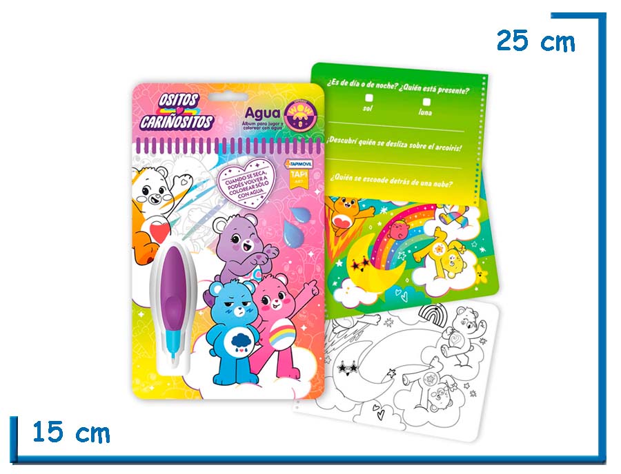 OSITOS CARI¥OSITOS AGUA WOW! COLOREA CON AGUA
