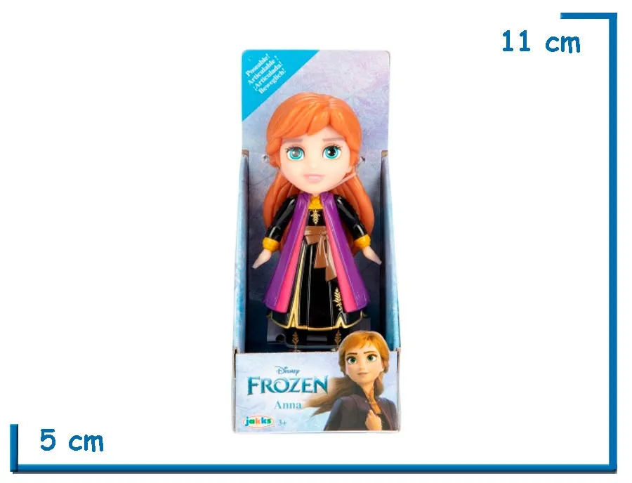 JAKKS ANNA VIOLETA METALIZADA MINI FIGURA POSABLE FROZEN