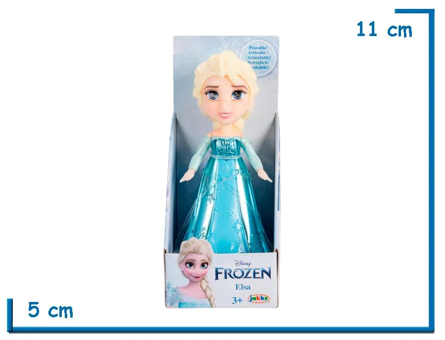 JAKKS ELSA CELESTE METALIZADA MINI FIGURA POSABLE FROZEN