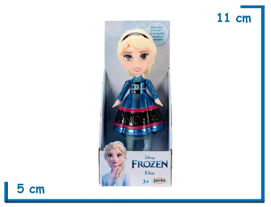JAKKS ELSA AZUL METALIZADA MINI FIGURA POSABLE FROZEN