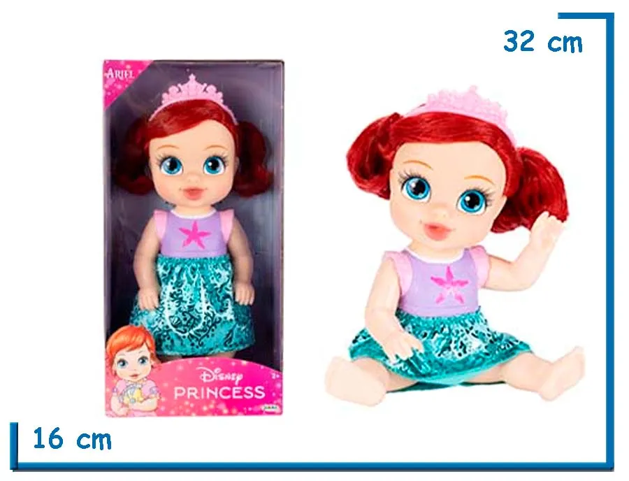 JAKKS DISNEY PRINCESS BABY ARIEL MU¥ECA 28CM
