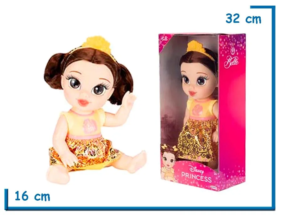 JAKKS DISNEY PRINCESS BABY BELLE MU¥ECA 28CM