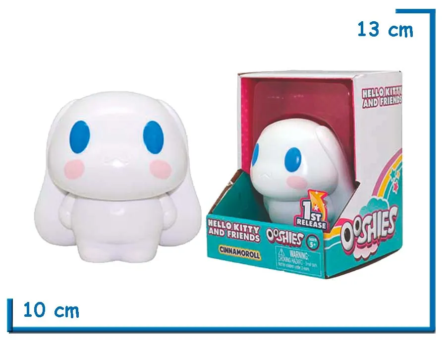 OOSHIES HELLO KITTY AND FRIENDS CINNAMOROLL FIGURA 10CM