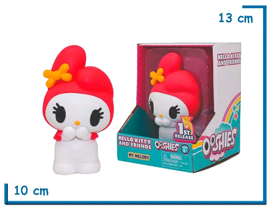 OOSHIES HELLO KITTY AND FRIENDS MY MELODY FIGURA 10CM