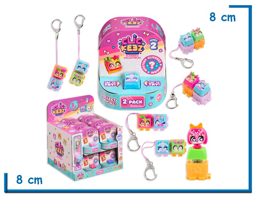 CLICKEEZ 2 PACK LLAVEROS SURTIDO