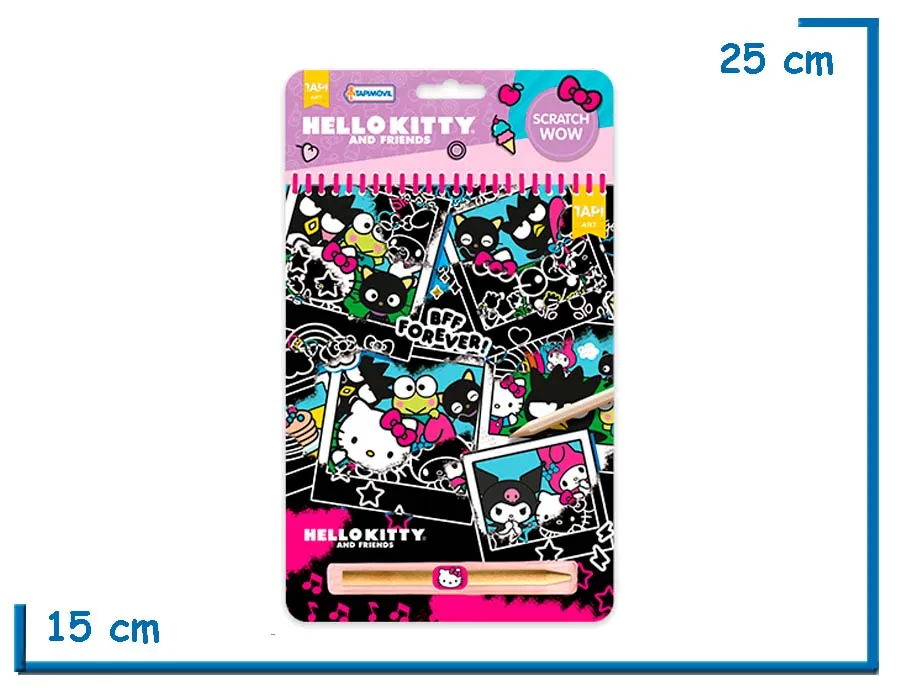 HELLO KITTY AND FRIENDS SCRATCH WOW! RASPA Y DESCUBRE