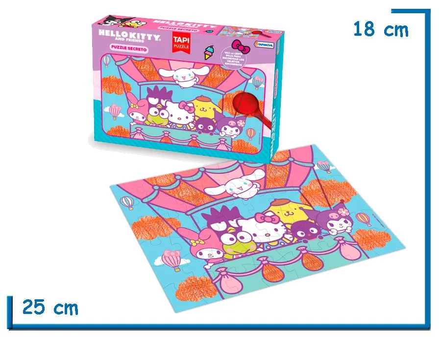 HELLO KITTY PUZZLE SECRETO X48 PZS
