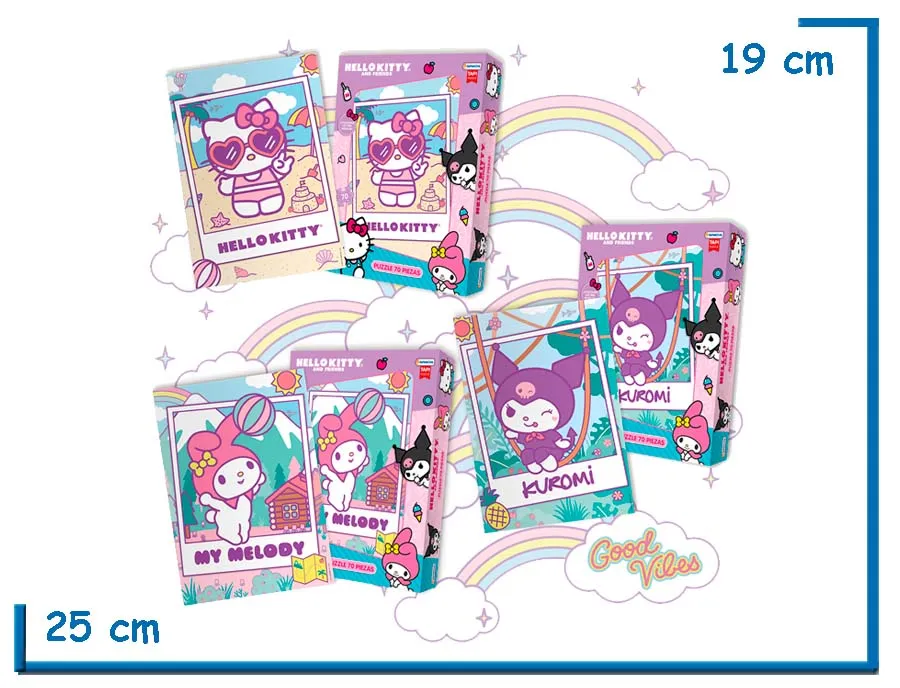 HELLO KITTY PUZZLE SURT X70 PZS