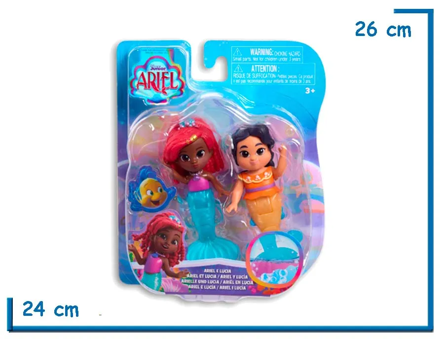 DISNEY ARIEL ARIEL Y LUCIA 2 FIGURAS EN BLISTER