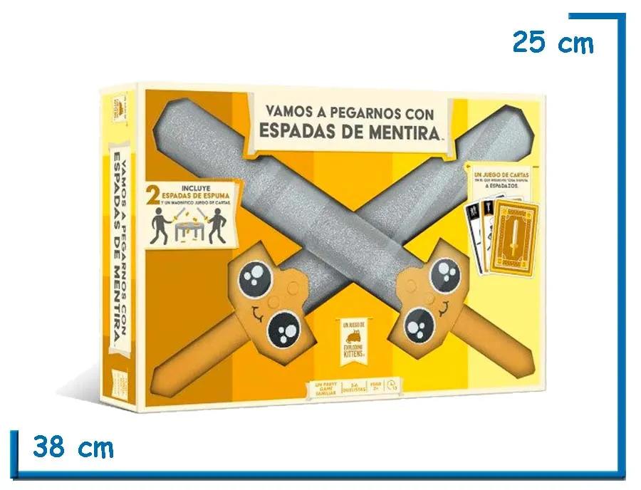 VAMOS A PEGARNOS CON ESPADAS DE MENTIRA JUEGO DE MESA