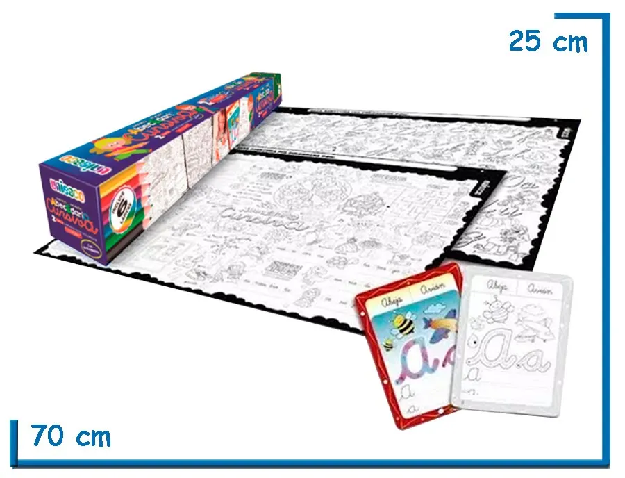 ABECEDARIO CURSIVA 2 SUPER LAMINAS PARA COLOREAR