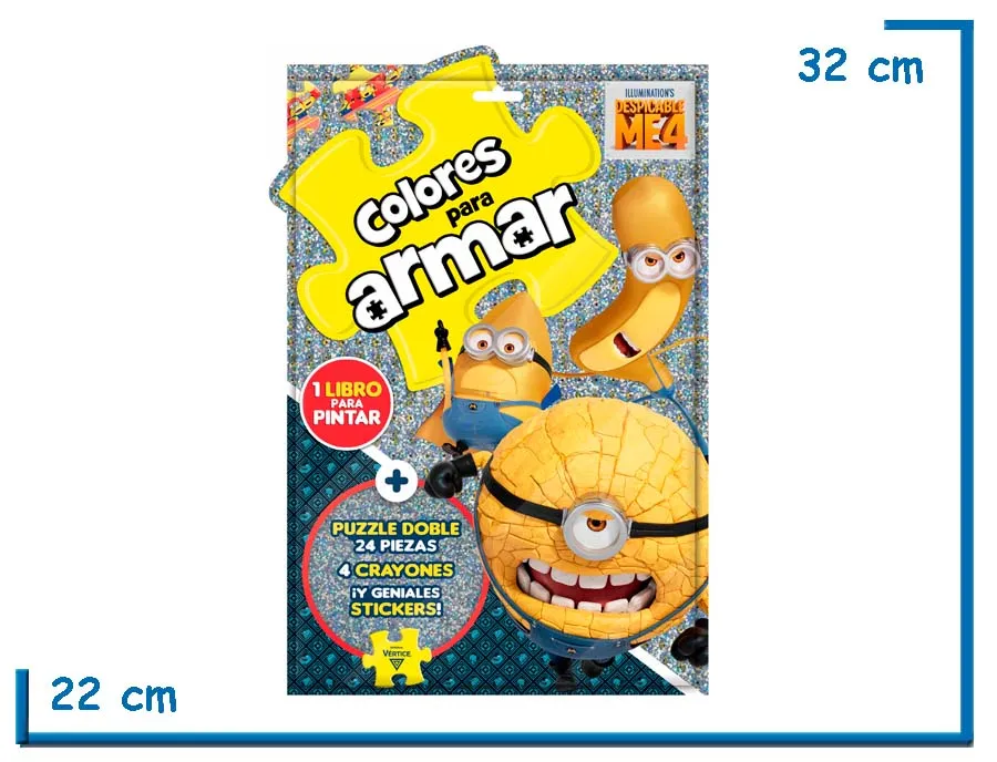 COLORES PARA ARMAR DESPICABLE ME 4