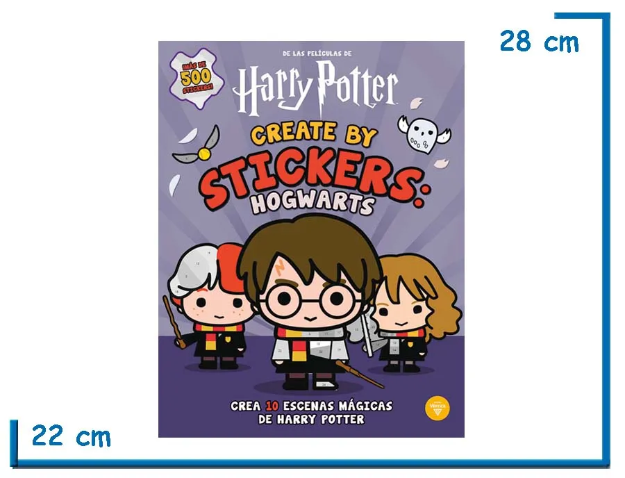 L.HARRY POTTER CREA CON STICKERS HOGWARTS