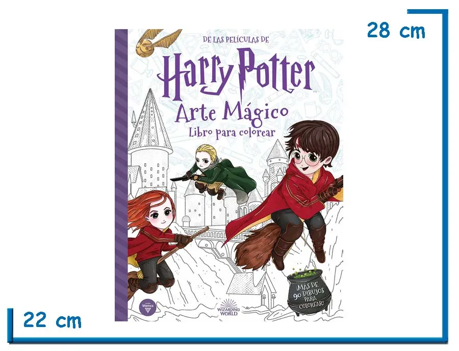 L.HARRY POTTER ARTE MAGICO LIBRO PARA COLOREAR