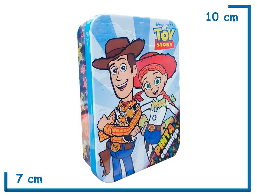 PINTA CONMIGO TOY STORY LATA WOODY Y JESSIE