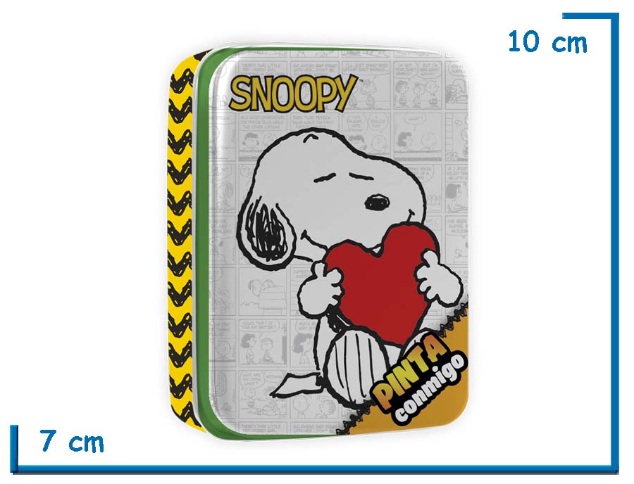 PINTA CONMIGO PEANUTS LATA SNOOPY CORAZON