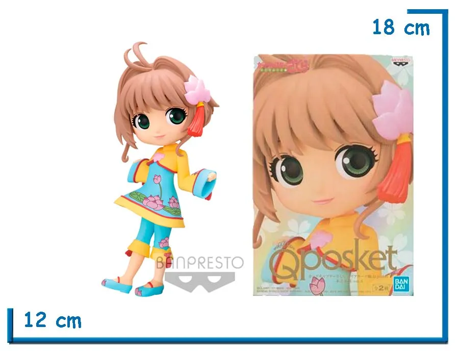 BANPRESTO SAKURA KINOMOTO CARDCAPTOR SAKURA CLEAR CARD Q POSKET VER. A
