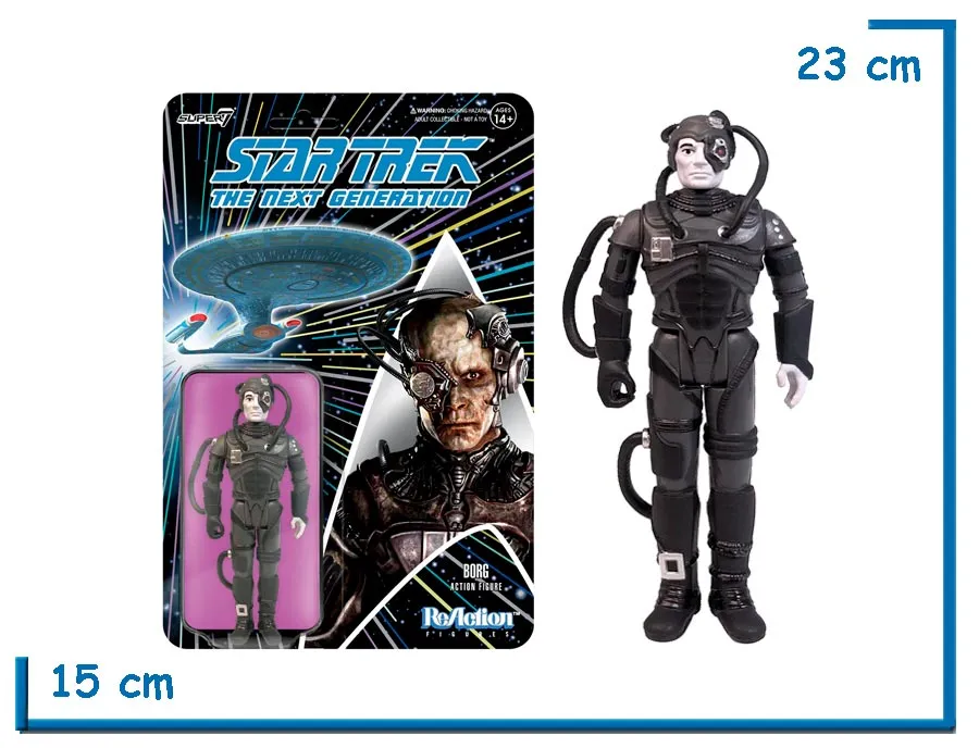 SUPER 7 REACTION BORG STAR TREK TNG