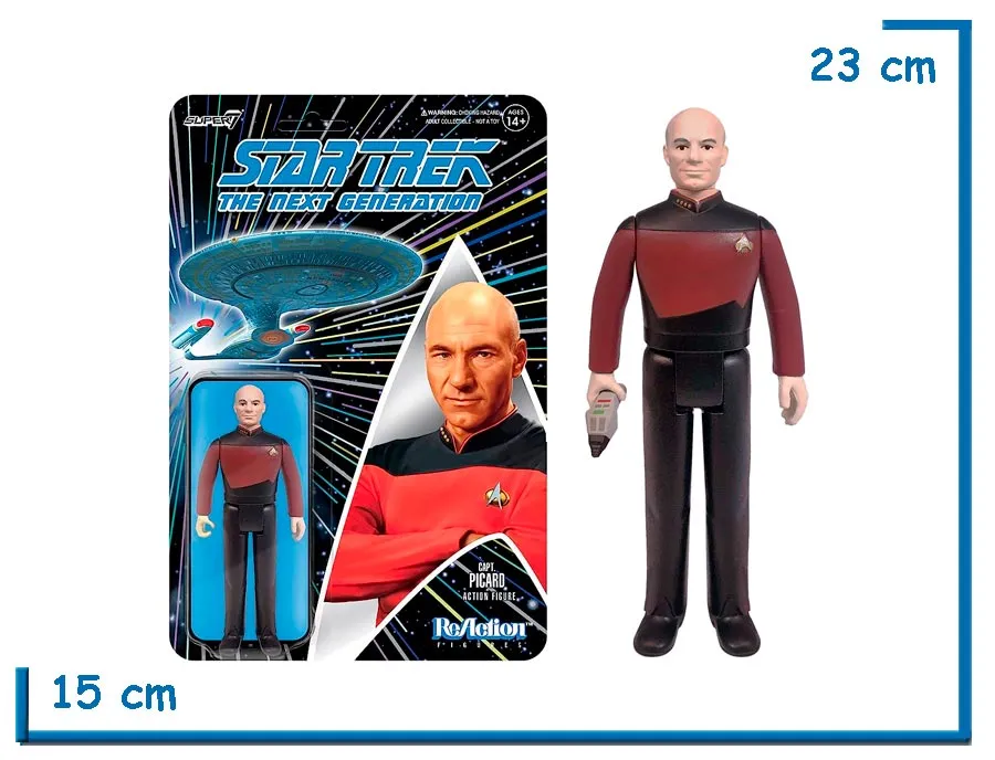 SUPER 7 REACTION CAPT. PICARD STAR TREK TNG