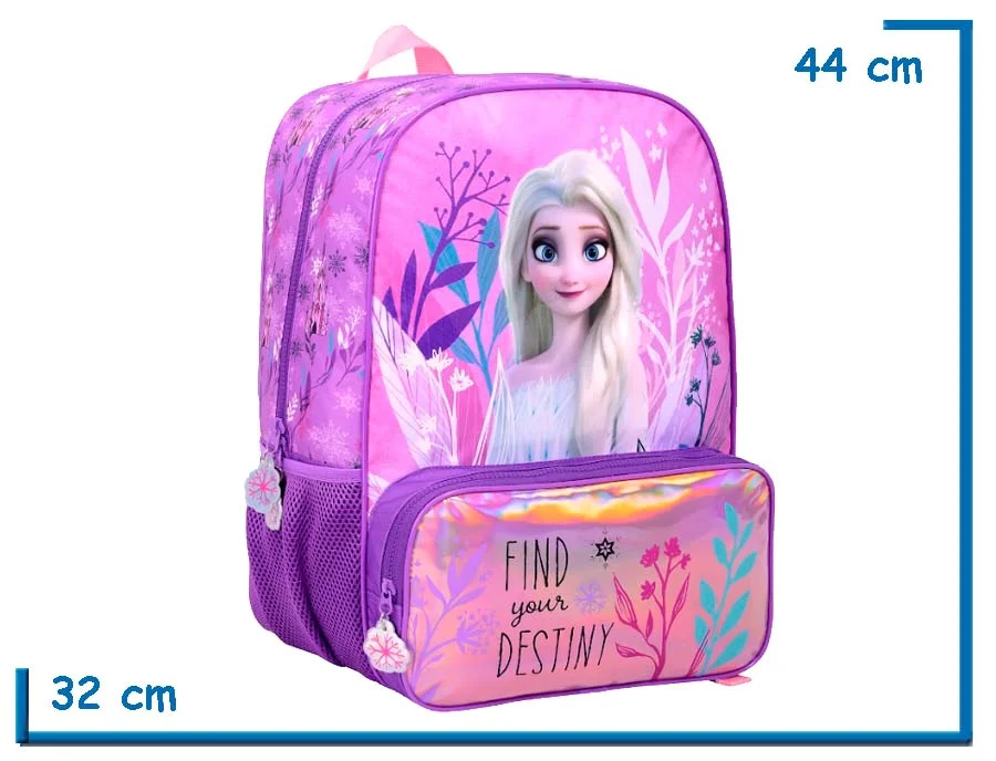 MOCHILA ESPALDA 17″ FROZEN LILA FIND YOUR DESTINY