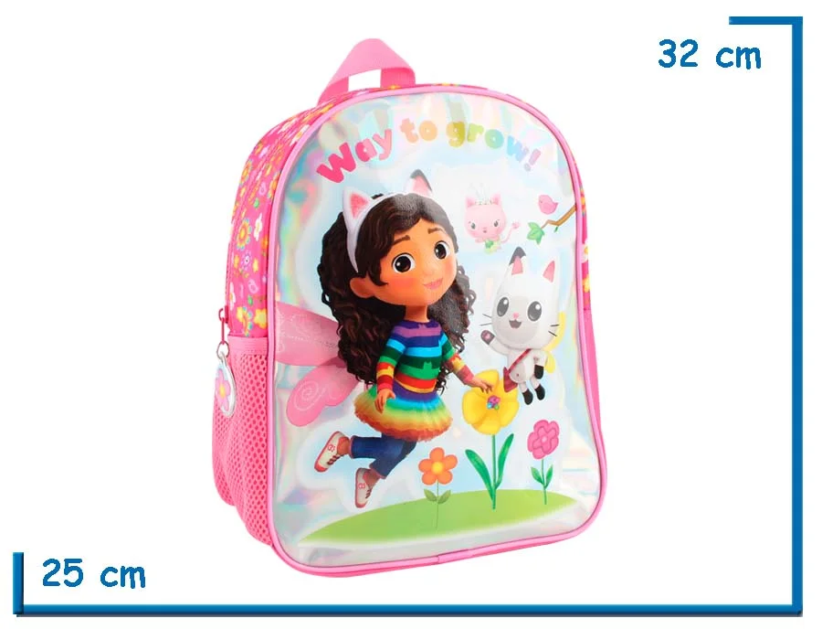 MOCHILA ESPALDA 12″ GABBYS DOLLHOUSE ROSA WAY TO GROW
