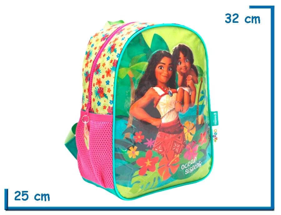 MOCHILA ESPALDA 12″ MOANA VERDE OCEAN SISTERS
