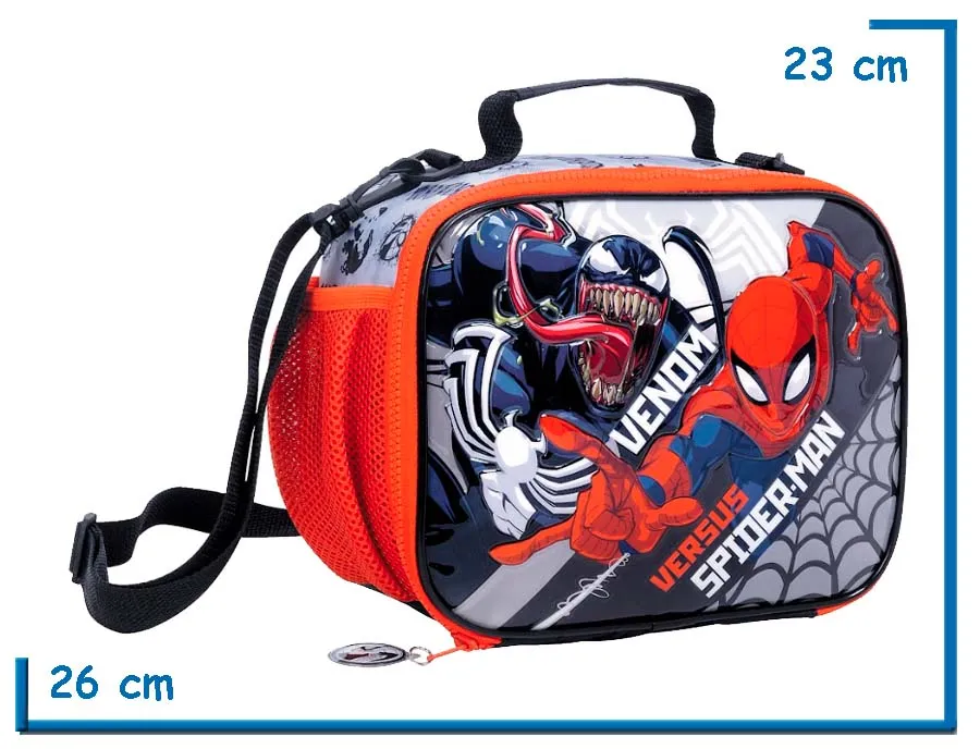 LUNCHERA SPIDER-MAN ROJA VENOM VS SPIDER-MAN