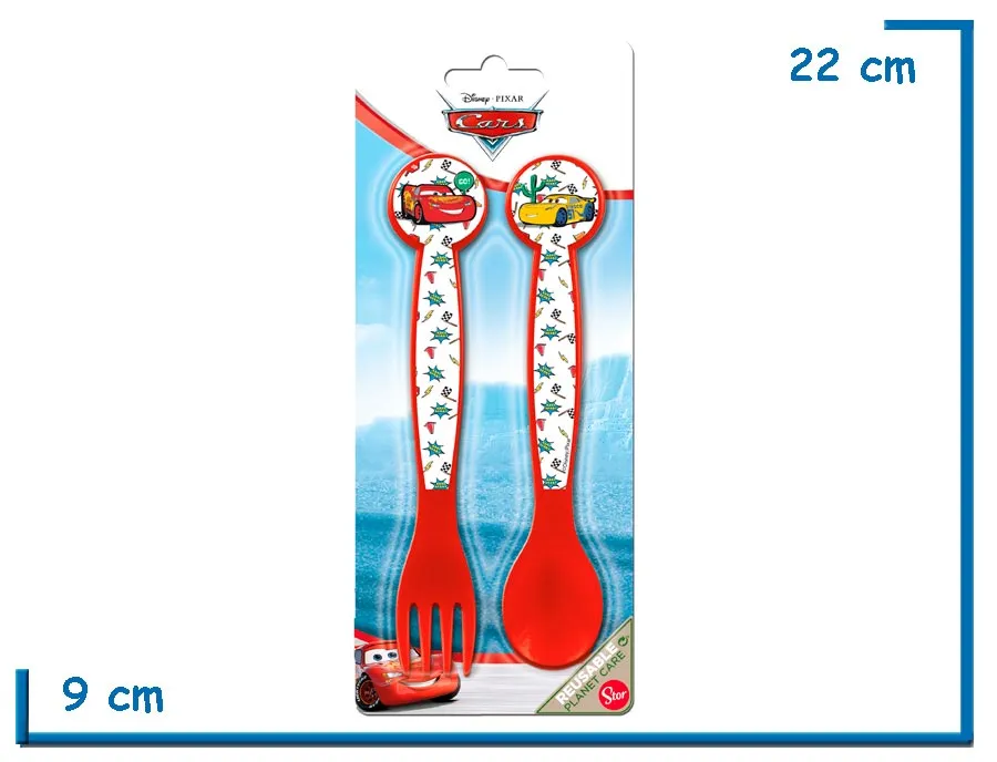 CARS CUBIERTOS PACK X2