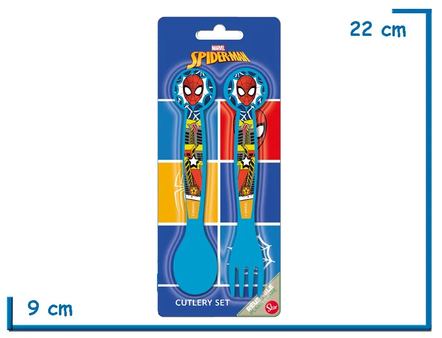 SPIDER-MAN CUBIERTOS PACK X2