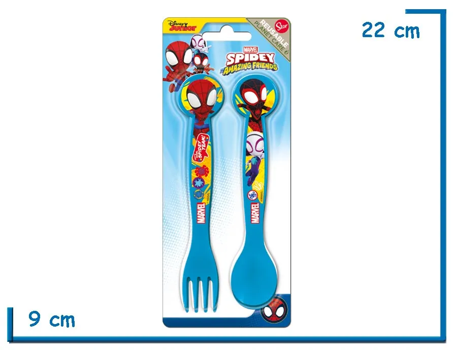 SPIDEY AF CUBIERTOS PACK X2