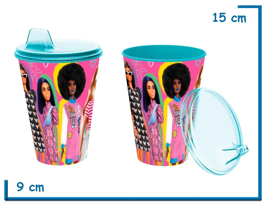 BARBIE VASO 430 ML EASY SLIPPER