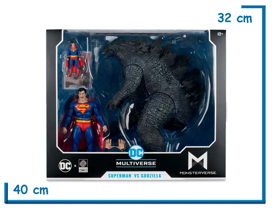 MCFARLANE SUPERMAN VS GODZILLA (MONSTERVERSE) DC MULTIVERSE