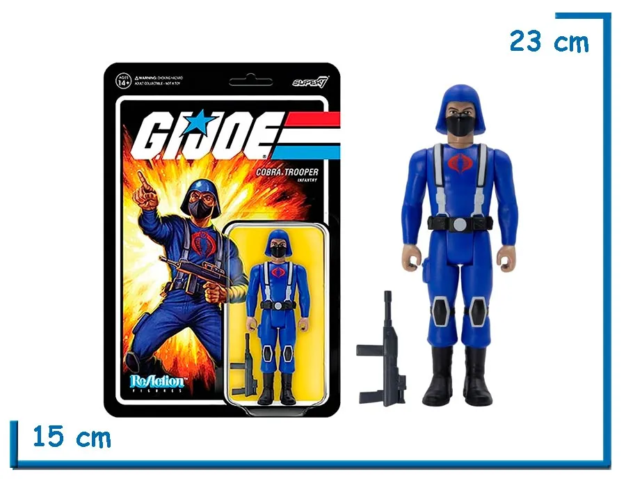 SUPER 7 REACTION G.I.JOE COBRA TROOPER INFANTRY (AMARILLO)