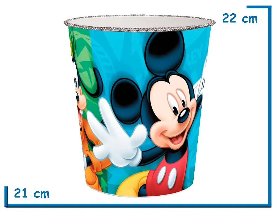 MICKEY MOUSE DUSTBIN PAPELERA 22 X 21CM