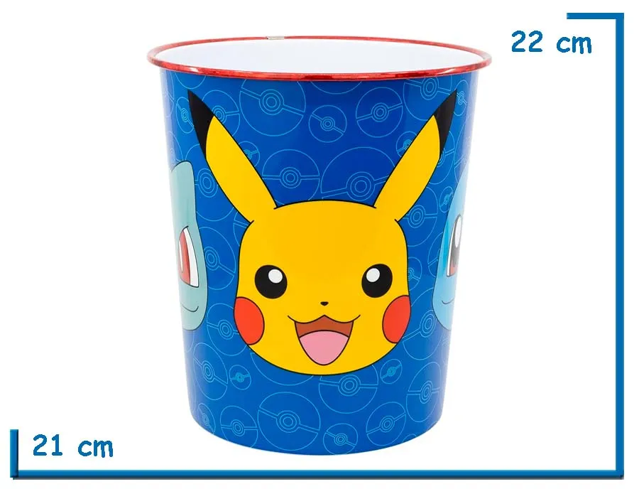 POKEMON DUSTBIN PAPELERA 22 X 21CM