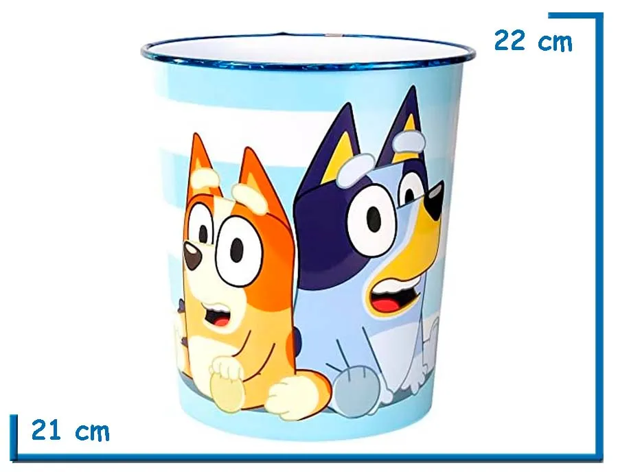 BLUEY DUSTBIN PAPELERA 22 X 21CM