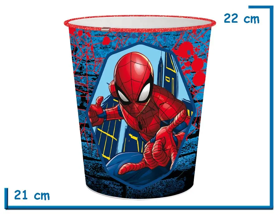SPIDER-MAN DUSTBIN PAPELERA 22 X 21CM