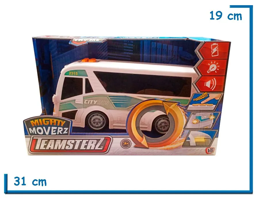 TEAMSTERZ CITY BUS MIGHTY MOVERZ C LUZ Y SONIDO