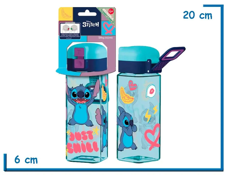 STITCH BOTELLA SAFETY LOCK SQUARE ECOZEN 370ML