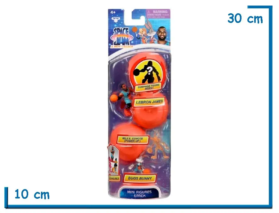 2X1 MOOSE SPACE JAM MINI FIGURE X4 BUGS BUNNY