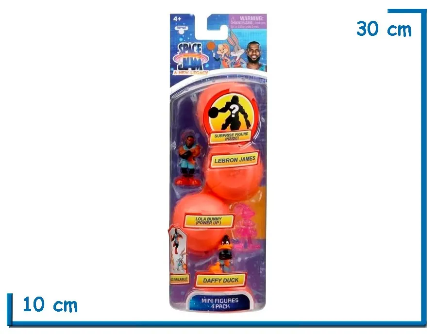 2X1 MOOSE SPACE JAM MINI FIGURE X4 DAFFY DUCK
