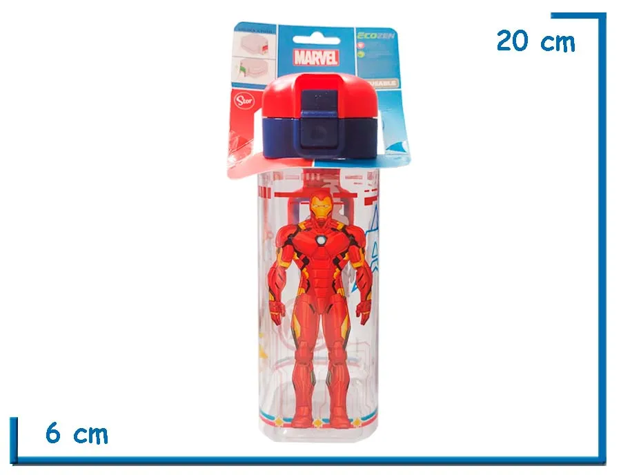AVENGERS BOTELLA SAFETY LOCK SQUARE ECOZEN 370ML