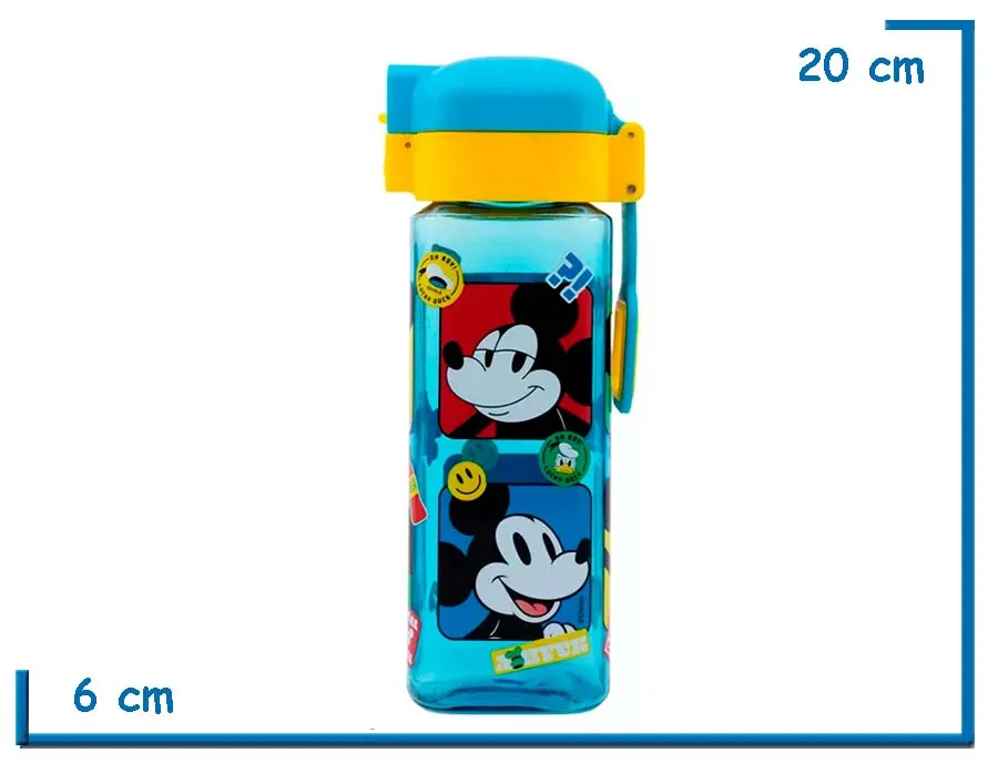 MICKEY MOUSE BOTELLA SAFETY LOCK SQUARE ECOZEN 370ML