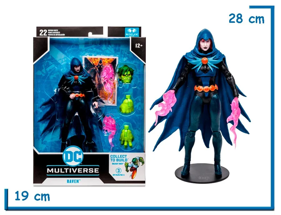 MCFARLANE RAVEN TEEN TITANS BAF 18CM DC MULTIVERSE