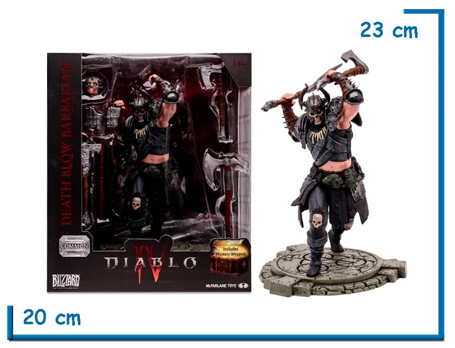 MCFARLANE DEATH BLOW BARBARIAN COMMON DIABLO IV